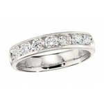 Load image into Gallery viewer, 7-Stone Diamond Wedding or Anniversary Band 0.59CT
