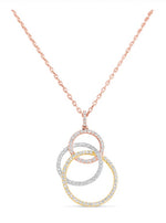 Load image into Gallery viewer, Tri-Color Diamond Pendant
