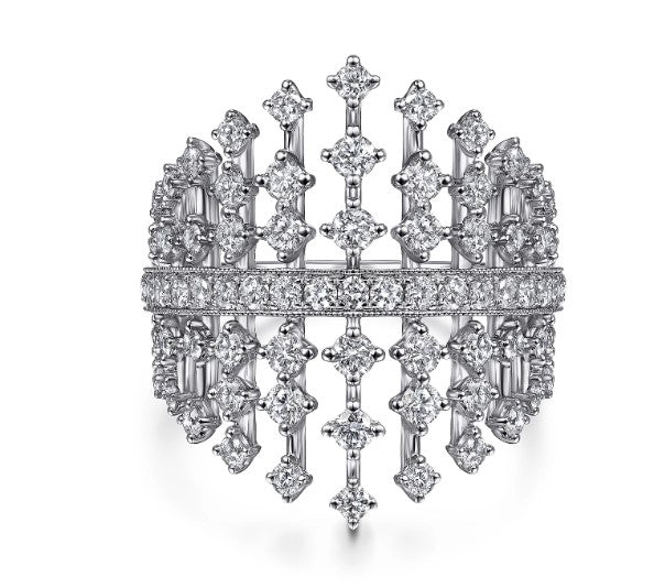 Bursting Diamonds Ring