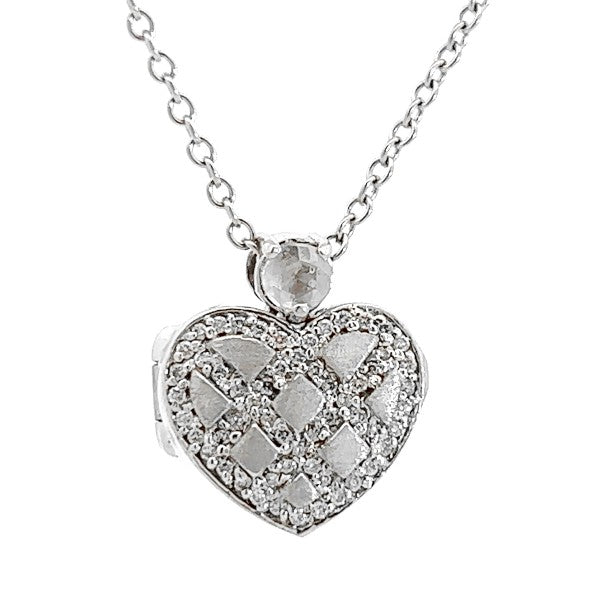 Diamond Heart Locket