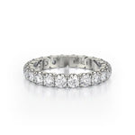 Load image into Gallery viewer, MICHAEL M 18K Gold Crown Eternity Wedding Band