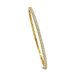 Load image into Gallery viewer, 18K Yellow Gold Diamond Bangle Bracelet