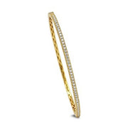 18K Yellow Gold Diamond Bangle Bracelet