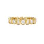 Load image into Gallery viewer, SETHI COUTURE 18K Yellow Gold Legacy White Diamond Band