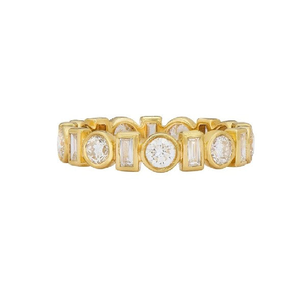 SETHI COUTURE 18K Yellow Gold Legacy White Diamond Band