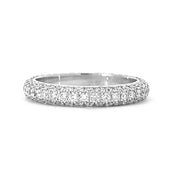 Pave Diamond Eternity Wedding or Anniversary Band