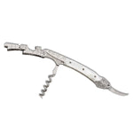 Load image into Gallery viewer, WILLIAM HENRY Gris Damascus Steel and White Pearl Wine Opener and Corkscrew