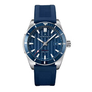 NORQAIN Adventure Sport Watch, 42mm Blue Dial, Blue Rubber