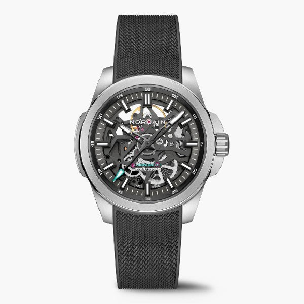 NORQAIN Independence Skeleton Anthracite Dial 40mm- NEW