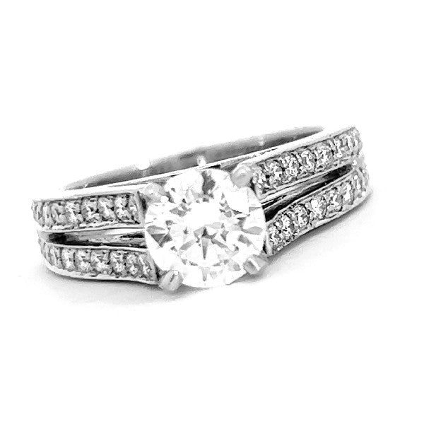 Platinum Diamond Engagement Ring - Final Sale
