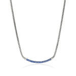 Load image into Gallery viewer, JOHN HARDY Essential Pave' Blue Sapphire Chain Necklace