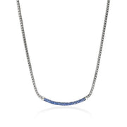 JOHN HARDY Essential Pave' Blue Sapphire Chain Necklace