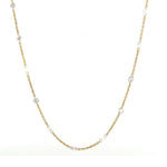 Load image into Gallery viewer, 18K Yellow Gold Rose Cut Diamond Station Necklace
