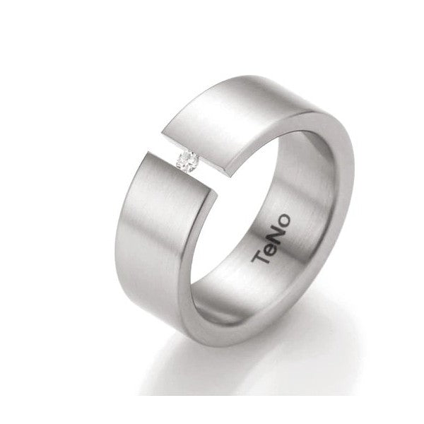 TENO Stainless Steel Diamond Band  -FINAL SALE