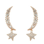Load image into Gallery viewer, Star Light Sirius Moon &amp; Star Diamond Earrings
