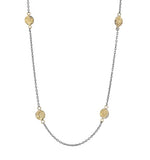 Load image into Gallery viewer, Dusted Black + Gold Sunshine Station Necklace