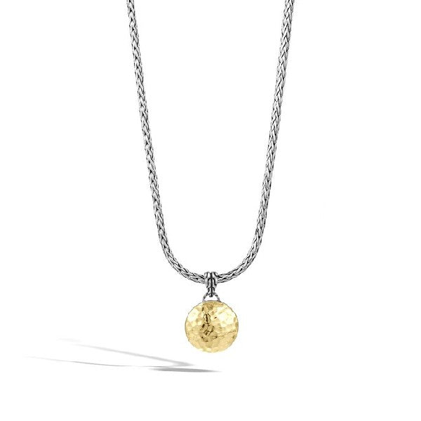 Palu 18K Reversible Gold & Silver Pendant Necklace