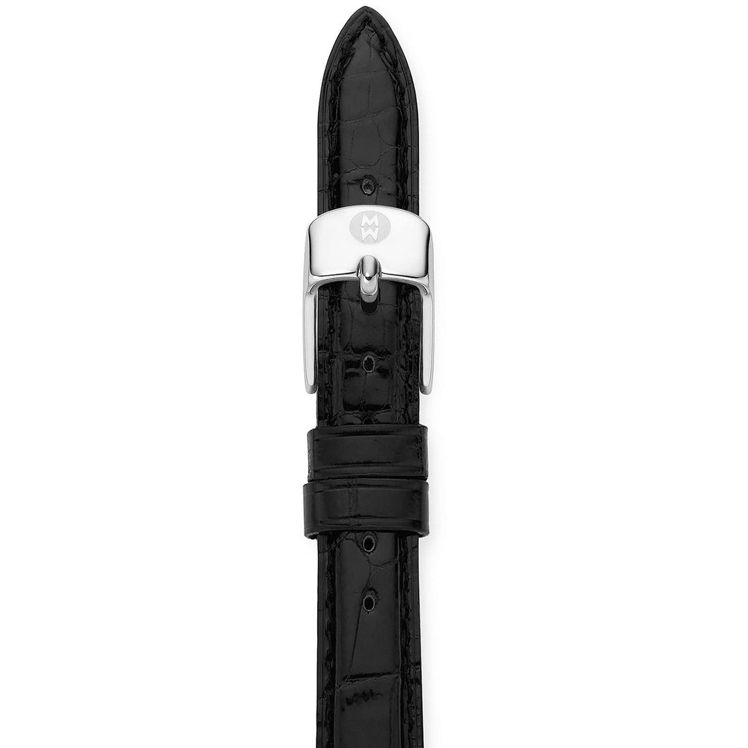 MICHELE 14mm Black Alligator Strap