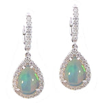 Load image into Gallery viewer, Opal and Diamond Earrings
