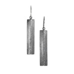 Load image into Gallery viewer, Oxidized Silver Diamond Earrings
