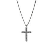 JOHN HARDY Icon 50 Black Rhodium Cross Necklace
