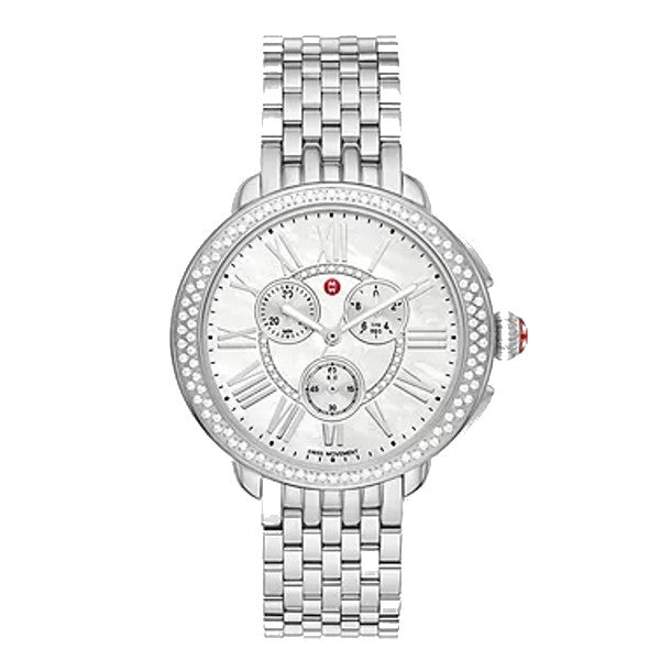 MICHELE Serein Stainless Steel Diamond Watch