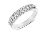 Load image into Gallery viewer, 3-Row Diamond Fashion or Anniversary Band
