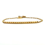 Load image into Gallery viewer, 14K Yellow Gold Pyramid Bar Bracelet
