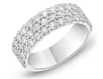 MEMOIRE Paramount Diamond Wedding or Anniversary Band