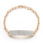 Load image into Gallery viewer, WALTERS FAITH Carrington Diamond ID Bar Bracelet
