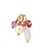 Load image into Gallery viewer, HEATHER B MOORE Pink, Purple, Pearl, Gemstone Cluster
