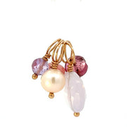 HEATHER B MOORE Pink, Purple, Pearl, Gemstone Cluster