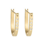 Load image into Gallery viewer, KATE MALLER Diamond Hoop Earrings