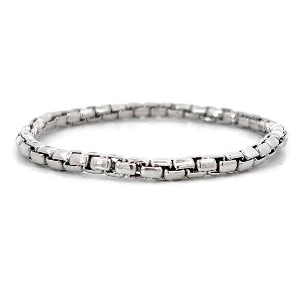 18K White Gold Stretchable Link Bracelet