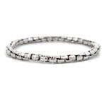Load image into Gallery viewer, 18K White Gold Stretchable Link Bracelet