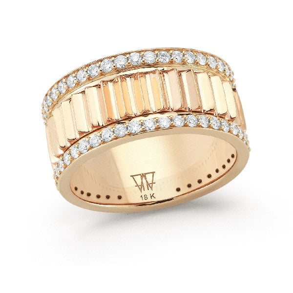 WALTERS FAITH Clive Diamond Fluted Ring