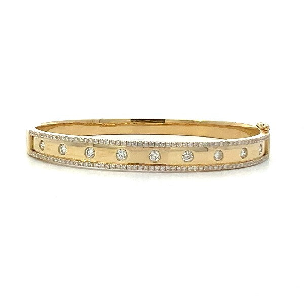 14K Yellow Gold Diamond Bracelet