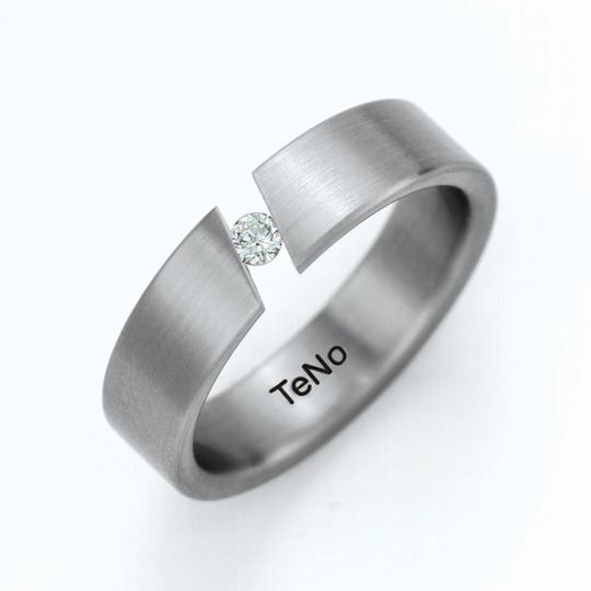 Stainless Steel Diamond Band