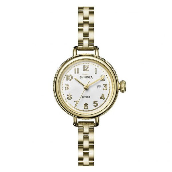 SHINOLA Birdy 34mm Watch, Silver Dial