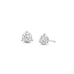 Load image into Gallery viewer, 14K White Gold Lab-Grown Diamond Martini Stud Earrings 0.91cttw