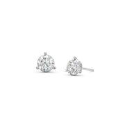 14K White Gold Lab-Grown Diamond Martini Stud Earrings 0.91cttw
