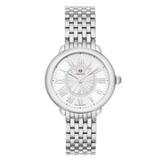 MICHELE Serein Mid Stainless Diamond Dial Watch