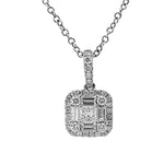 Load image into Gallery viewer, Diamond Cluster Necklace