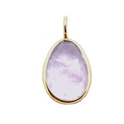 HEATHER B MOORE Small 14K Yellow Gold Purple Amethyst Elizabeth Stone