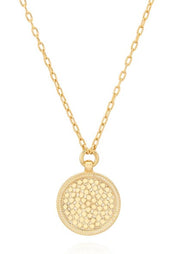 ANNA BECK Engravable Medium Reversible Medallion Pendant