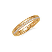14K Yellow Gold & Diamond Band