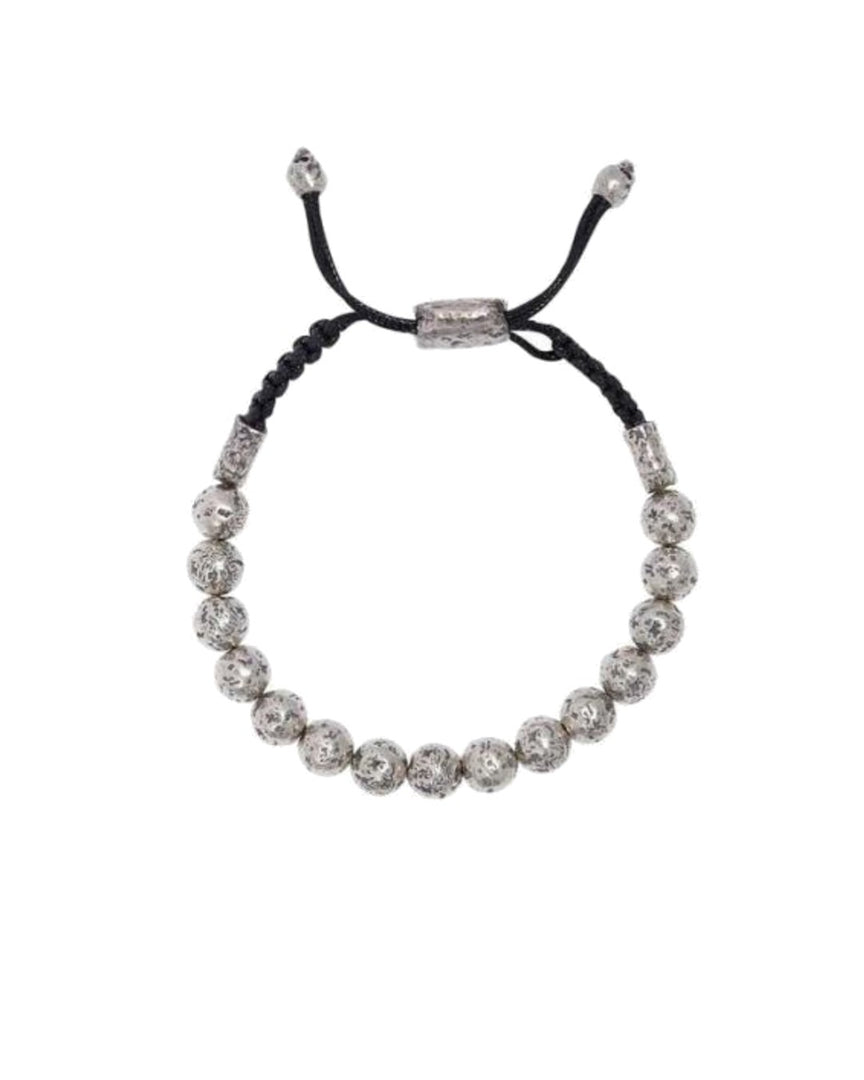 JOHN VARVATOS Rugged Silver Bead Bracelet