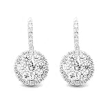 Load image into Gallery viewer, Diamond Cluster Halo Earrings
