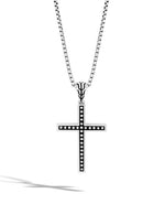 Load image into Gallery viewer, JOHN HARDY Men&#39;s Jawan Cross Pendant Necklace
