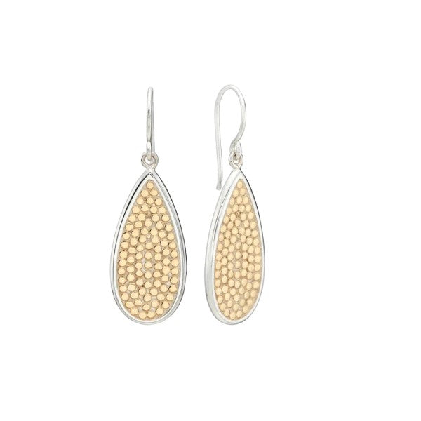 ANNA BECK Classic Smooth Rim Elongated Drop Earrings